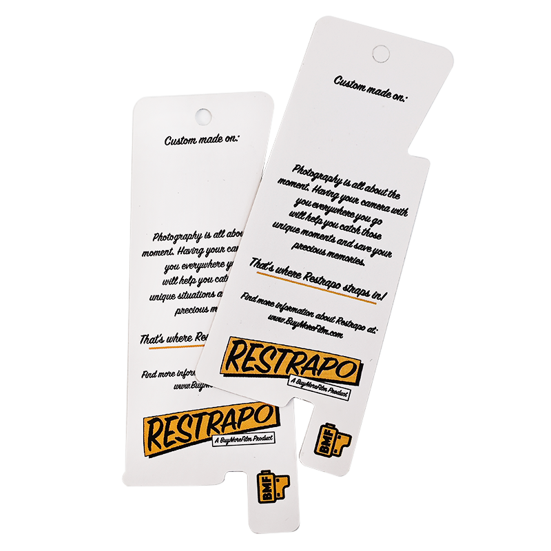 Special-shaped hangtag design double-sided printing