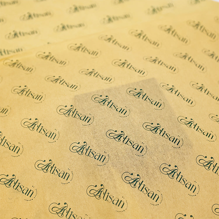 Yellow wrapping paper pattern dark green printing