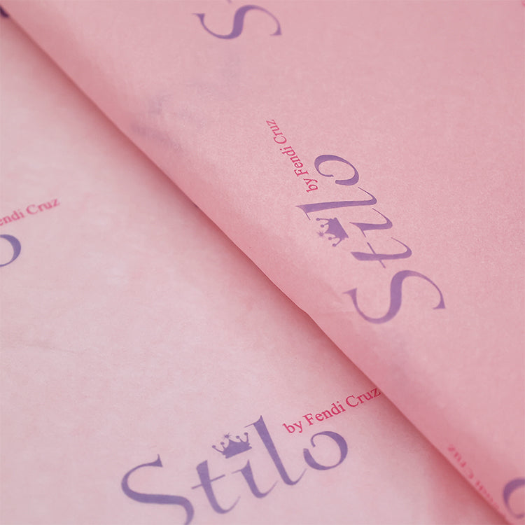 Pink wrapping paper pattern purple printing