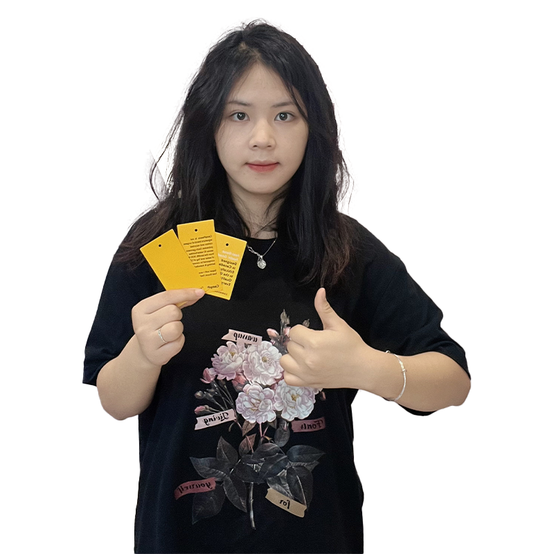 Yellow long tag