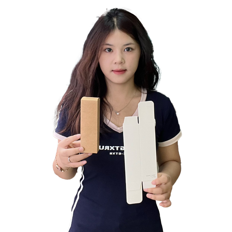 White card, brown kraft paper small color box product packaging box