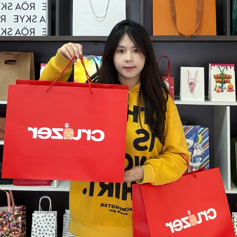 Red paper bag