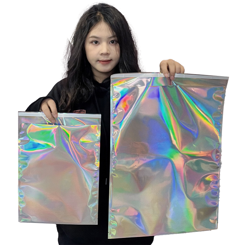 Laser plastic express packaging bag