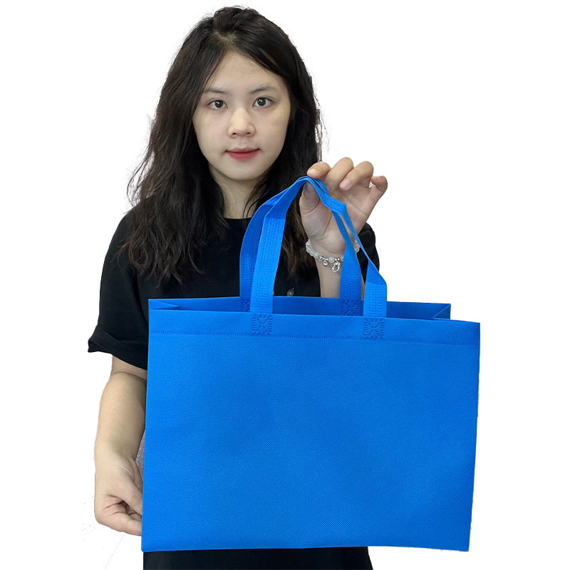 Blue Multi-style Non-woven Tote Bag
