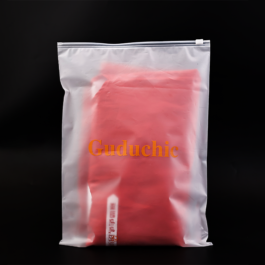 Guduchic Transparent Frosted Zipper Bag