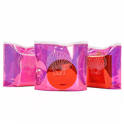Pink PVC Zipper Bag