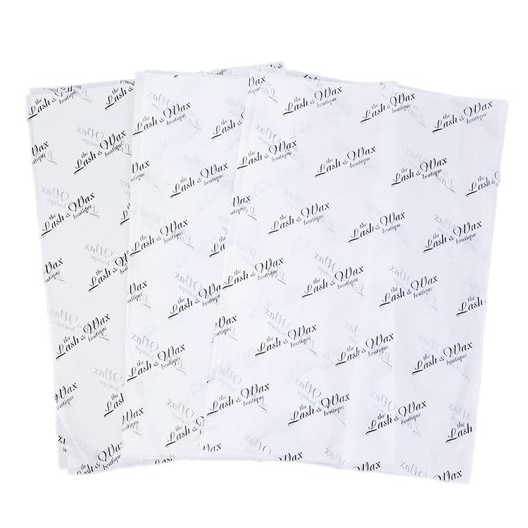 White Shirley Paper Print Black Pattern Wrapping Paper