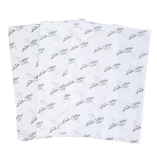 White Shirley Paper Print Black Pattern Wrapping Paper