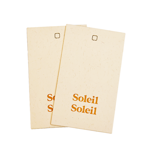 Off-white pattern embossed hangtag