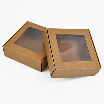 Kraft paper transparent skylight design airplane box
