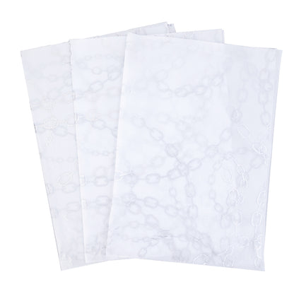 White Shirley Paper Pattern Silver Hot Stamping Wrapping Paper