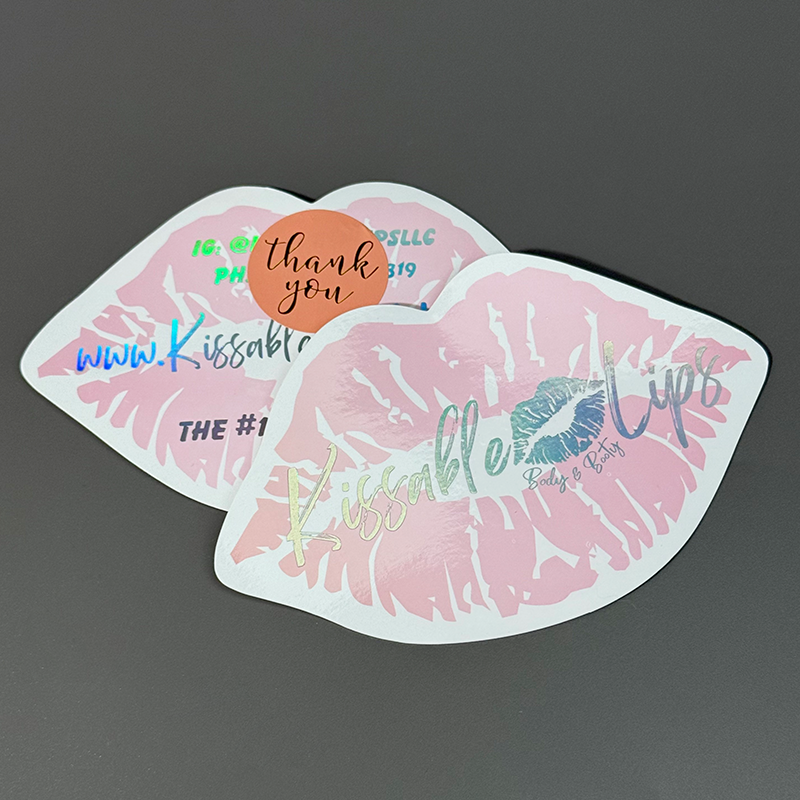 Lips laser stamping card