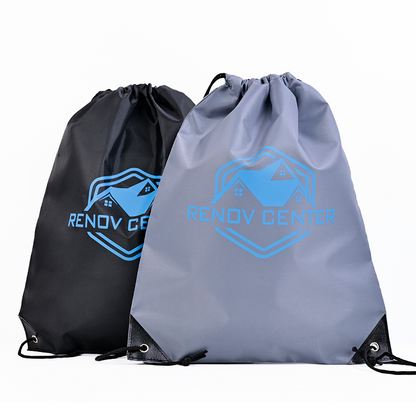Polyester backpack drawstring bag in multiple colors
