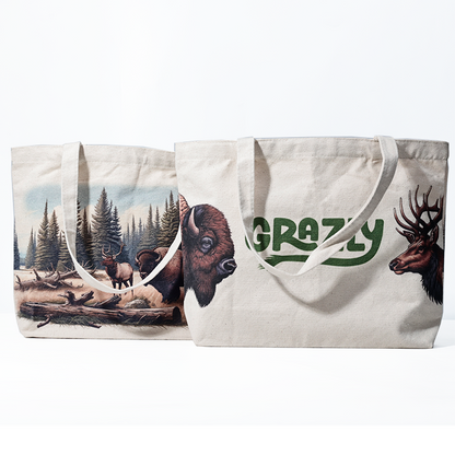 Full color printed bottom crossbody canvas bag