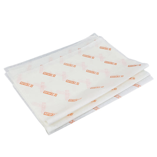 Light yellow wrapping paper with orange pattern printing