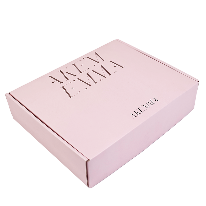 Large size pink flip cover airplane box