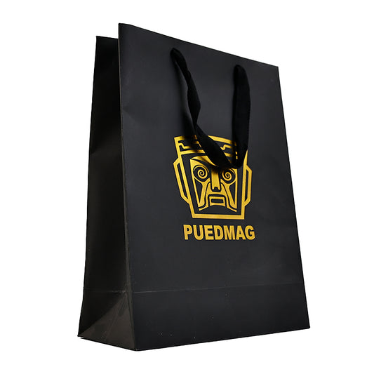 Black gold foil handbag