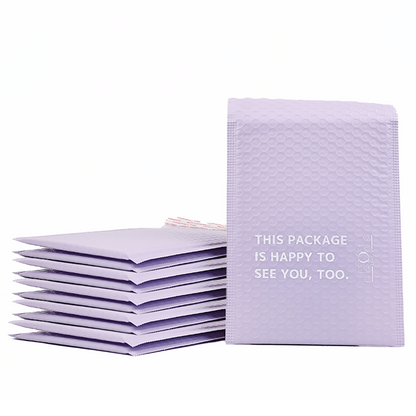 Purple co-extrusion film express bubble bag