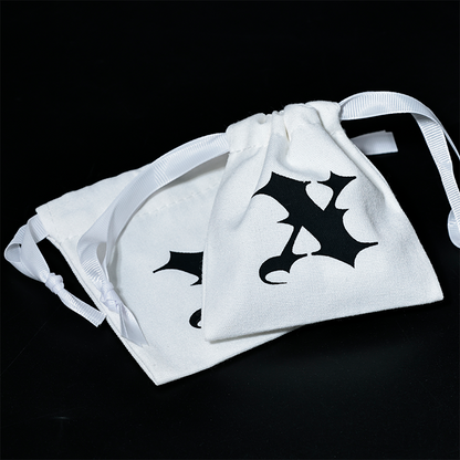 White small drawstring bag