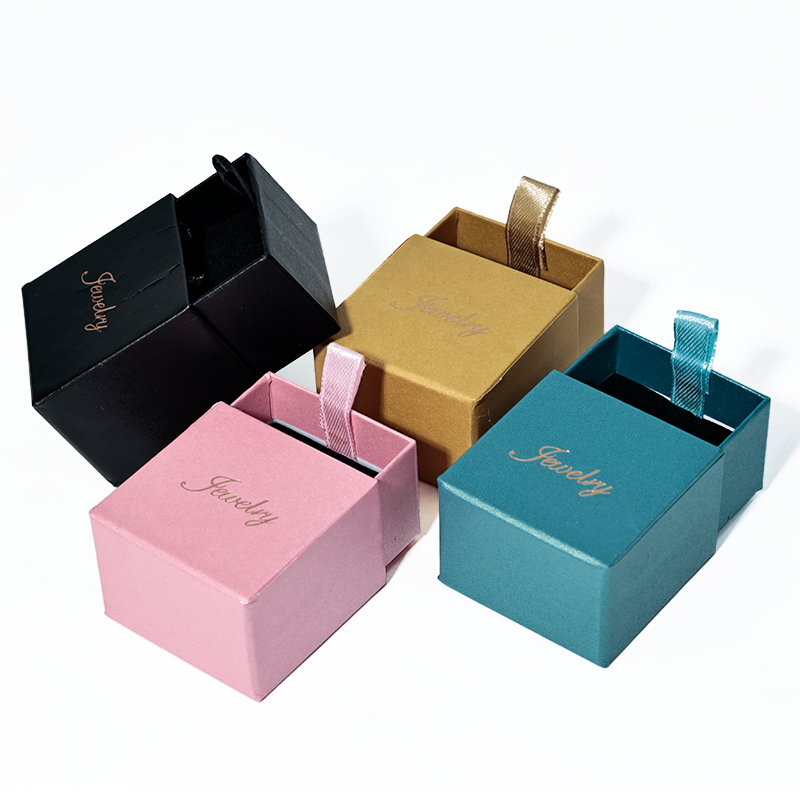 Multicolor pearlescent glitter drawer box