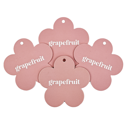Flower shape hangtag