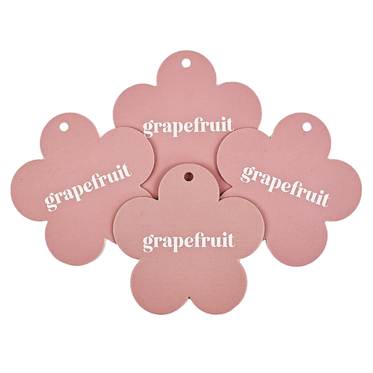 Flower shape hangtag