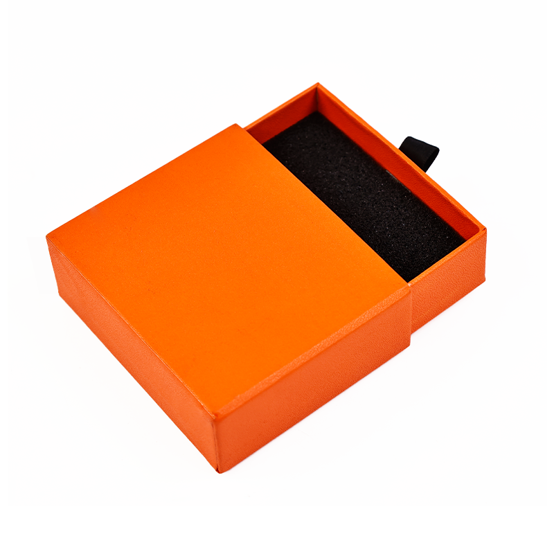Orange Square Drawer Box