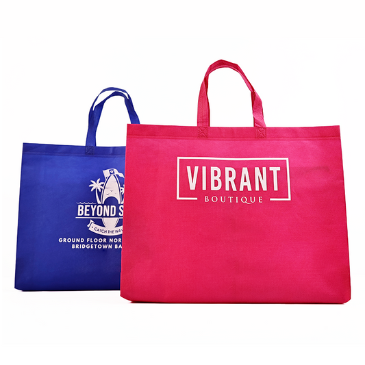 Light blue large size non-woven tote bag