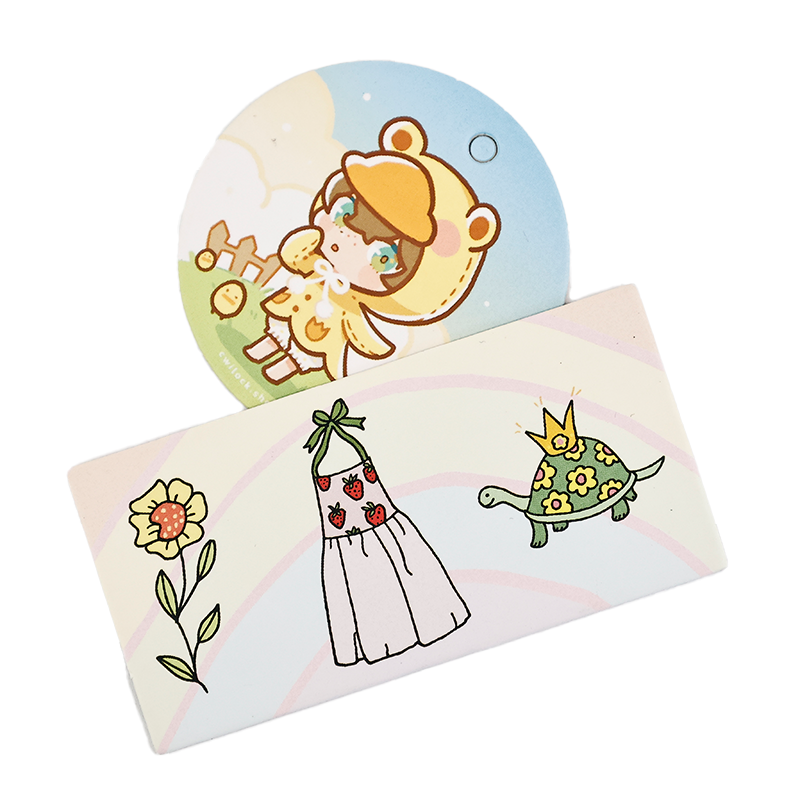 Cartoon painted pattern various styles set tag