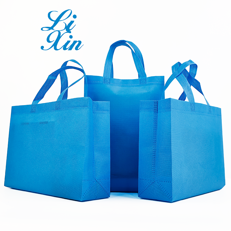 Blue Multi-style Non-woven Tote Bag