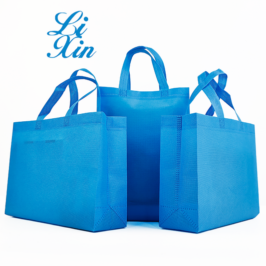 Blue Multi-style Non-woven Tote Bag