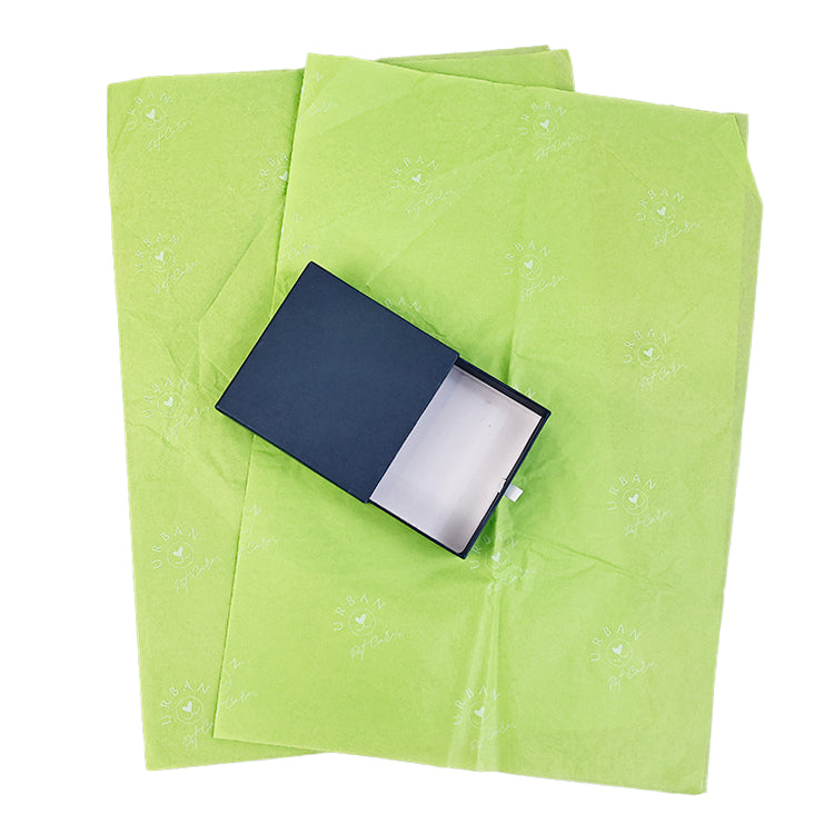 Green Shirley Paper Print White Pattern Wrapping Paper