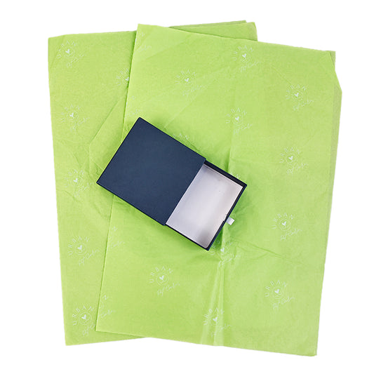 Green Shirley Paper Print White Pattern Wrapping Paper
