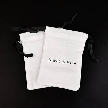 Small size white non-woven drawstring bag