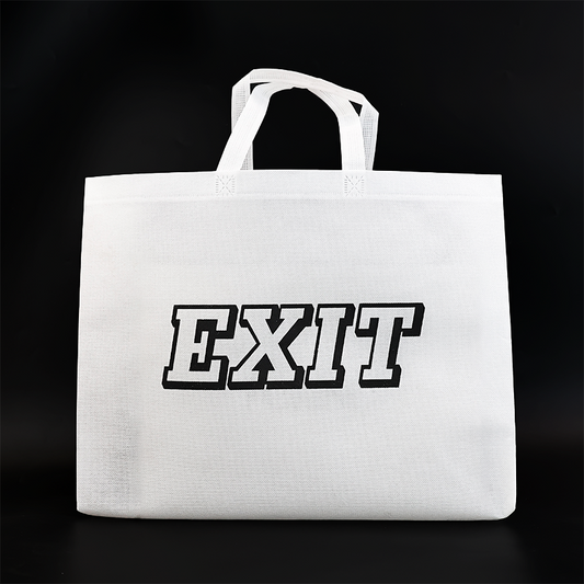 White large size non-woven tote bag