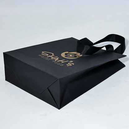 Internal tape pattern hot stamping embossed paper bag