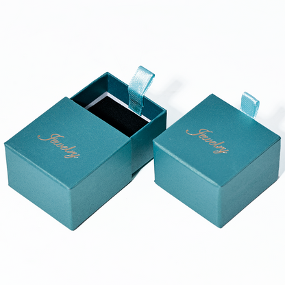 Blue pearlescent drawer box