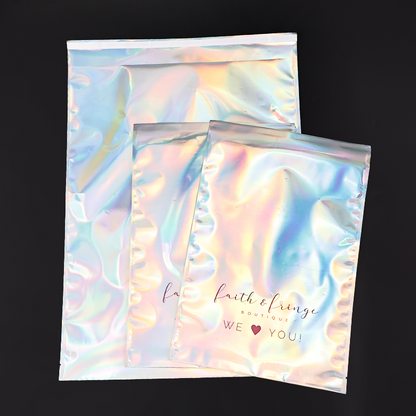 Laser plastic express packaging bag