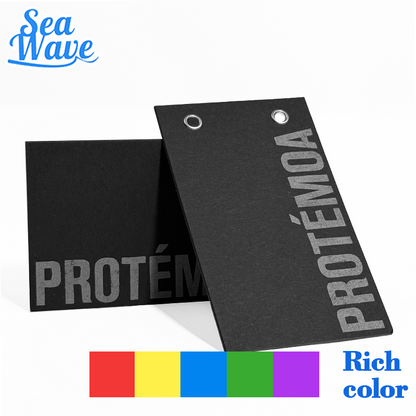 Black printed silver bimetallic buckle card