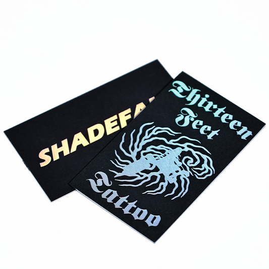Black card pattern, edge hot laser process