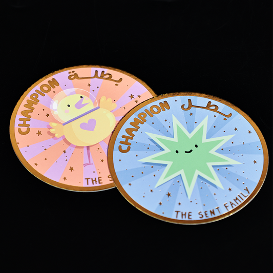 Round full-page printing gold stamping card