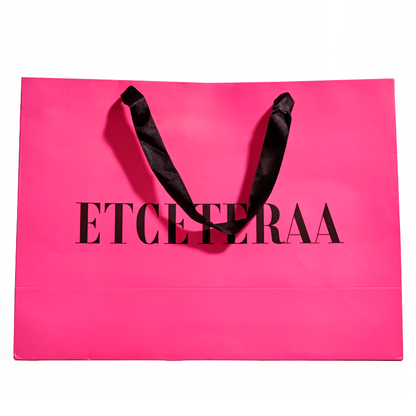 Pink paper bag