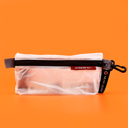 Transparent frosted plaid stationery zipper bag