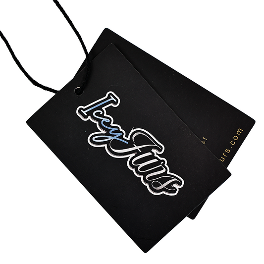 Black pattern color printing tag