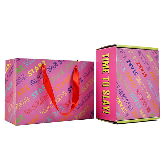 Pink tote bag box set