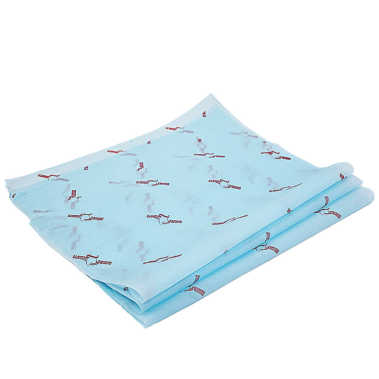 Blue wrapping paper pattern pink print