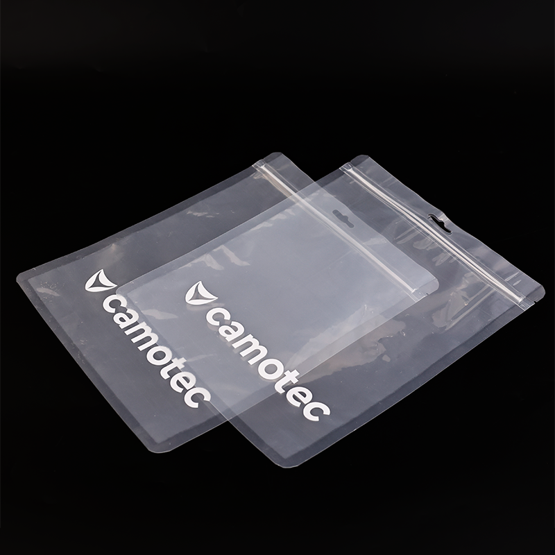 Square transparent PE zipper bag
