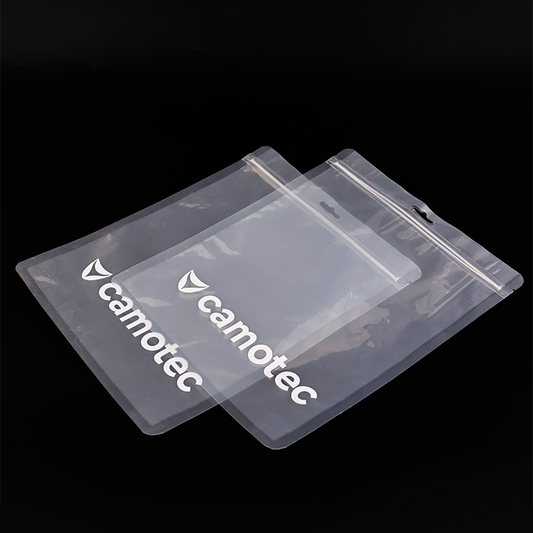 Square transparent PE zipper bag