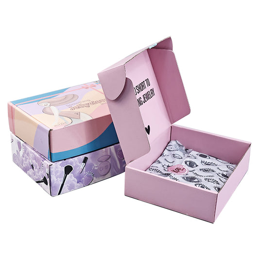 Girls macaron color airplane box