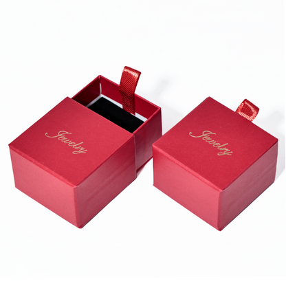 Red pearlescent drawer box